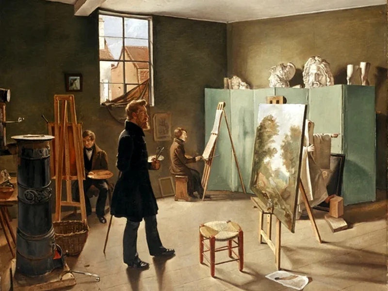 1811-Ferdinand Tellgmann - Nell'atelier